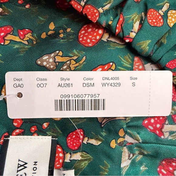 NEW J.Crew Mushroom Floral Silk-Twill Ruffle-Collar Top Size Small 23585 - Picture 10 of 15